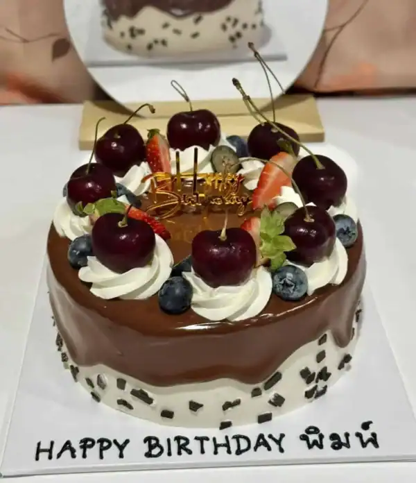 เค้กเชอรี่แบล็คฟอเรสต์ 1 ปอนด์